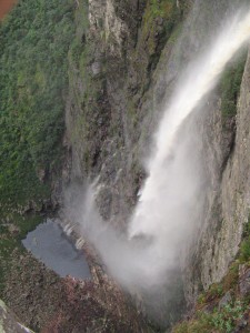 cachoeira da fumaça por cima